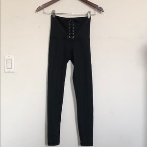 WE WORE WHAT X STRUT THIS LACED UP LEGGINGS